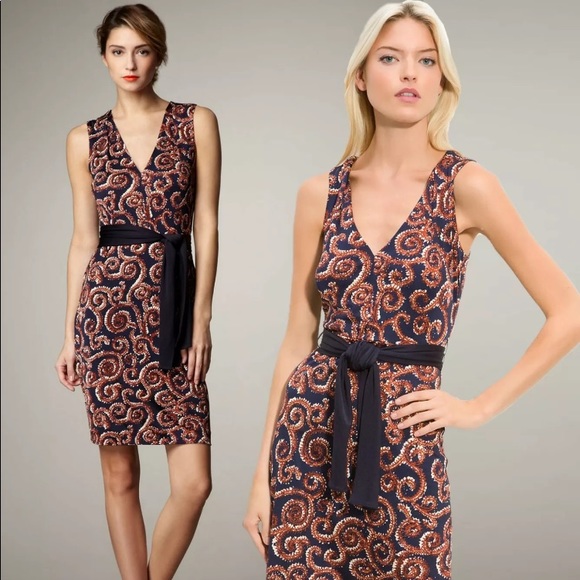 Tory Burch 100% Silk Sleeveless Dress Medium - Picture 12 of 12